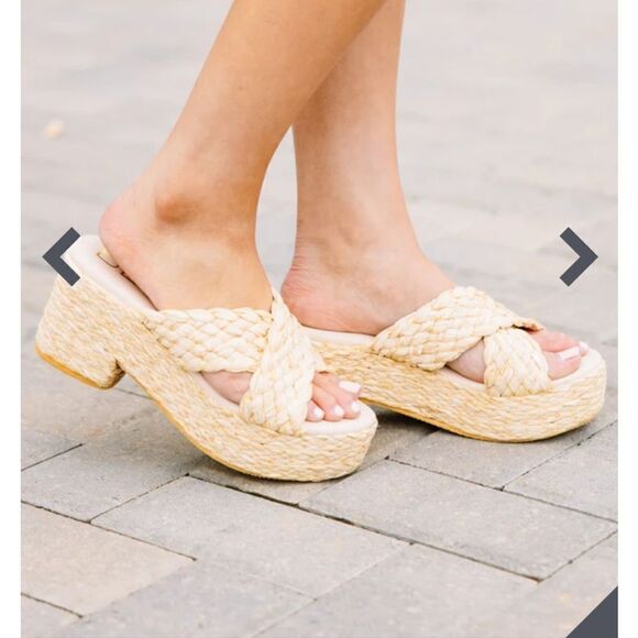 MATISSE Walk the Pier Natural Jute Sandal Size 7 - Picture 1 of 8